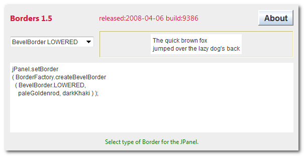 Click to view Borders 1.5 screenshot