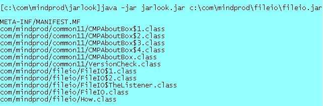 Screenshot for JarLook 1.2
